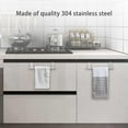 thumbnail image 7 of Tutuviw 4 Pcs Stainless Steel Over-Cabinet Door Towel Holder,9in Kitchen and Bathroom Towel Rail Towel Bar Over Cupboard Door Towel Holder,Hand Towel Rack Hanger with Anti-Slip Pads (Silver), 7 of 7