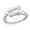 Rhodium-Plated, variant on Fresh Water Pearl and Beaded Open Ring Silver/ 14k Gold Plated Sterling Silver Jewelry for Women or Teens