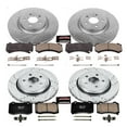 thumbnail image 3 of PowerStop Front and Rear Z23 Evolution Sport Carbon-Fiber Ceramic Brake Pad and Drilled & Slotted Rotor Kit Fits: JEEP Select Models K5958, 3 of 10