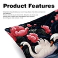 thumbnail image 2 of Swan Velvet Bed Pillow Throw Covers Pillow Inserts Throw Pillows with Unique Patterns - Set of 2, Sizes 16x16, 18x18, 20x20 Inches for Various Occasions, 2 of 6