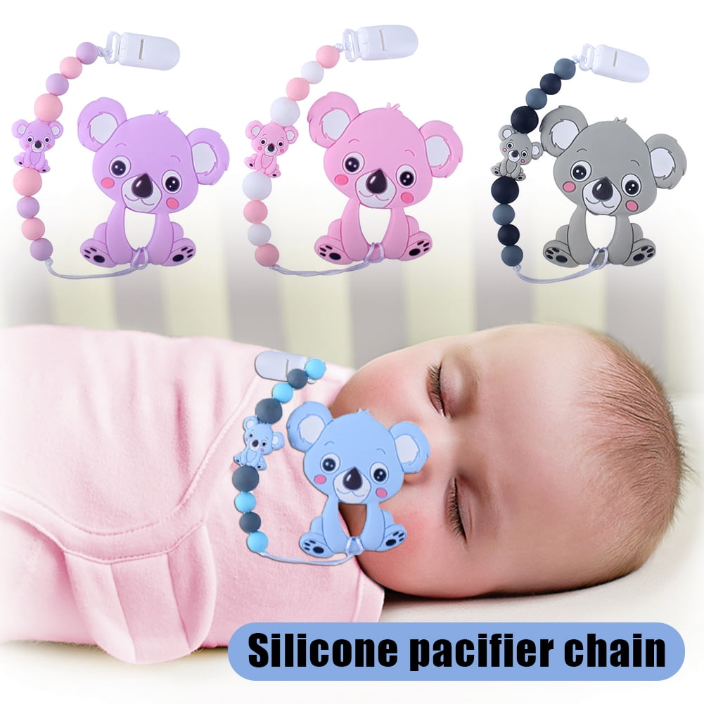 Silicone Toy Safety Straps Blue Baby Toddler Teether Bottle Harness Clips for Shopping Cart Customizable Baby Stroller Toy Clip for Baby Boys Girls Personalized Stroller Clip with Name Cribs 