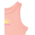 thumbnail image 3 of Wonder Nation Toddler Girls Ribbed Tank Top, Sizes 18M-5T, 3 of 3