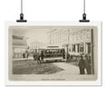 thumbnail image 2 of Print: Seattle's First Street Car Turning From Occidental Avenue To Yesler, 2 of 4