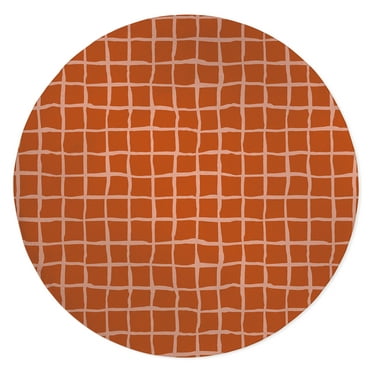 GRID IRON TERRACOTTA Outdoor Rug By Kavka Designs