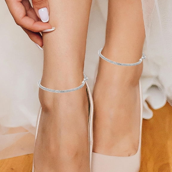 OULII 2 Pairs Ankle Strap Extenders for Women, Elegant Antidrop Heel Accessories for High Heels, Comfortable and Stylish