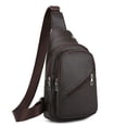 thumbnail image 3 of Bolsa de pecho cruzada con correa ajustable y espacio de almacenamiento en varios bolsillos para viajes, trabajo y desplazamientos diarios, 3 of 8