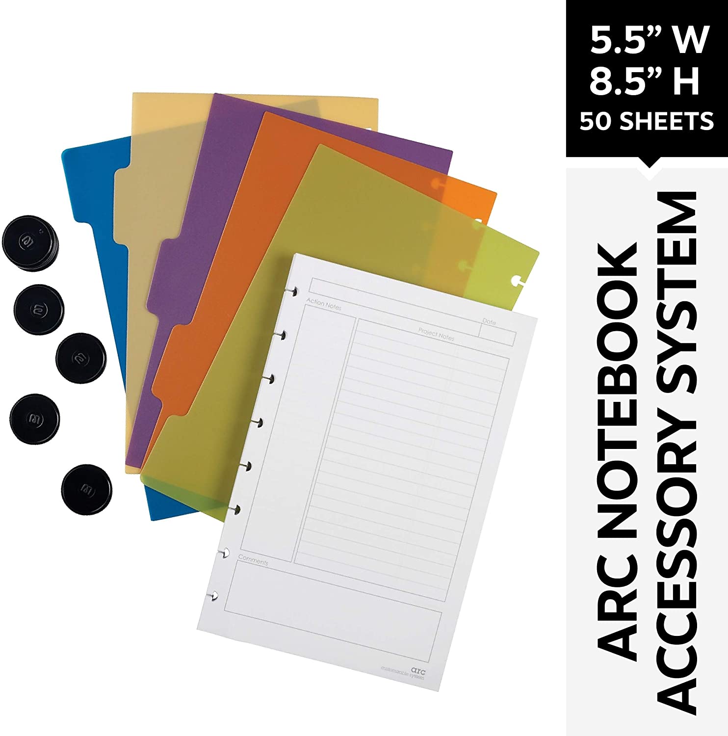 Staples? Arc Notebook System Accessory Kit, Junior Size, Includes Paper
