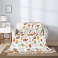 thumbnail image 2 of Sikiie Floral Strawberr Cozy Flannel Fleece Throw Blanket: Lightweight & Thick for All Seasons - Perfect for Women, Men, & Kids"80"x60", 2 of 6