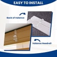 thumbnail image 3 of 24 pcs Hidden Channel Valance Clips for Horizontal Wood Blinds 2-1/8 inch Mini Window Blinds Clips Clear Plastic Replacement Accessories Parts for The Valance with a Groove in The Back, 3 of 7