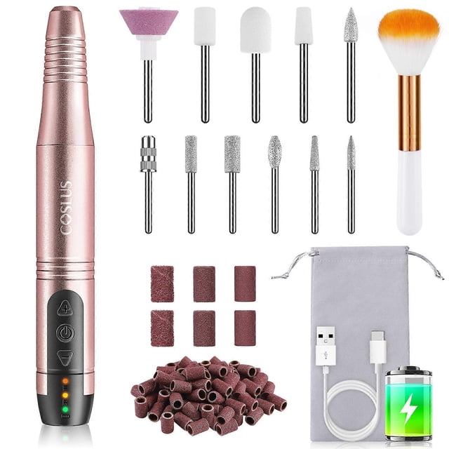 Golden Coslus Electric Nail Drill Kit for Nail Polishing