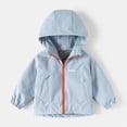 thumbnail image 2 of Agkizg Boys Waterproof Hooded Zip Up Jacket Lightweight Outdoor Casual Fall Coat, 2 of 4