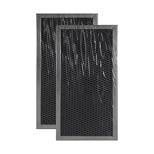 2-PACK Air Filter Factory Compatible Replacement For Whirlpool W10120840A Microwave Hood Charcoal Filter Set