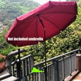 GadgetVLot Parasol Holder For Balcony Railing Patio Garden Umbrella