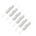 thumbnail image 1 of 6 Pzs Resistencias de Cemento Ceramico de Alambre Bobinado 8 Ohm 20W 5%, 1 of 1