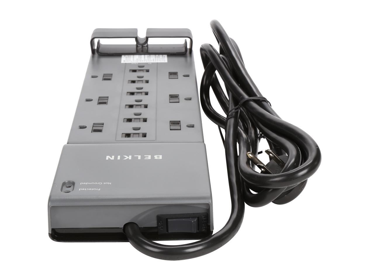 Belkin 12-Outlet Home and Office Series Surge Protector, 8ft Cord, Gray