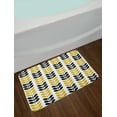 thumbnail image 2 of Minimalist Bath Mat, Leafage Harvest Season Autumn Theme Branches Nature Print, Plush Bathroom Decor Mat with Non Slip Backing, 29.5" X 17.5", Earth Yellow White Black, by Ambesonne, 2 of 2