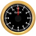 thumbnail image 1 of Waterproof Clock Gauges Car Boat Instrument Hour Meters 0~12 Hours Show Clock Meter with Red Backlight ,Easy to Calibrate, 1 of 7