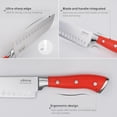 thumbnail image 5 of 5 Piece Professional Kitchen Knife Set - Premium Stainless Steel Ultra  Knives with Ergonomic Rainbow Handles - Chef Slicer Santoku Utility & Shears - Home Cooking Cutlery Gift without Block, 5 of 8