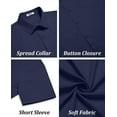 thumbnail image 4 of COOFANDY Men's Casual Business Dress Shirts Short Sleeve Button Up Summer Shirts, 4 of 6