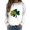 White, variant on xixinqiwan St Patricks Day Shirt for Women Plus Size,Women Shamrock Heart Shirts Irish Gift Crewneck Casual Loose Fit Tops St Patricks Day Shirt
