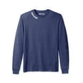 thumbnail image 2 of Daxton Premium Oakland Men Long Sleeves T Shirt Ultra Soft Medium Weight Cotton, Heather Navy Tee White Letters Large, 2 of 3