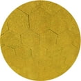 thumbnail image 1 of Ahgly Company Machine Washable Indoor Round Transitional Deep Yellow Area Rugs, 5' Round, 1 of 7