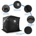 thumbnail image 6 of Costway 2-person Ice Fishing Shelter Tent Portable Pop Up House Outdoor Fish Equipment, 6 of 9