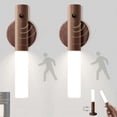 thumbnail image 1 of Luz nocturna LED con sensor de movimiento, paquete de 2, funciona con pilas, luz de pared para interiores, recargable por USB, lámpara de escalera, luz de armario magnética inalámbrica, portátil., 1 of 5