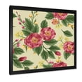 thumbnail image 2 of Designart 'Vintage Sweet Peas and Peonies On Beige' Traditional Framed Art Print, 2 of 4