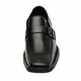 thumbnail image 3 of Bruno Marc Men Oxfords Fashion Square Toe Shoes Slip On Loafers Dress Shoes GIORGIO-3 BLACK Size 12, 3 of 5