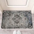 thumbnail image 2 of Retro Door Mat, 17 X 30 Inch Farm Bohemian Black and White Welcome Doormat Decorative Home Floor Mat, Non Slip Rubber Back and Strong Water Absorption for Outdoor Indoor Entrance Decor, 2 of 6