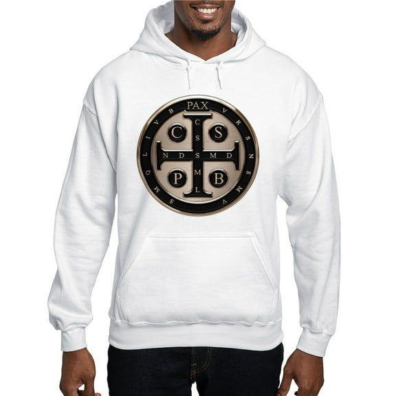CafePress - St. Benedict Medal Hoodie - Pullover Hoodie, Hooded Sweatshirt