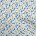thumbnail image 1 of oneOone Polyester Spandex Medium Blue Fabric Floral Diy Clothing Quilting Fabric Print Fabric By Yard 56 Inch Wide, 1 of 5