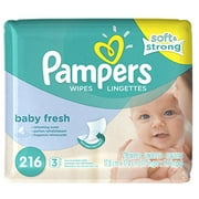 Recharge de lingettes parfumées Pampers Baby Fresh - 216 carats
