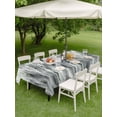 thumbnail image 3 of Outdoor Tablecloth with Umbrella Hole and Zipper, Sage Green Grey Vintage Rectangle Table Cloth 54x80 Inch Waterproof Tablecloth, Retro Abstract Art Picnic Table Cover for Patio Camping, 3 of 7
