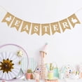 thumbnail image 5 of HongHeng 1Pc Burlap Radish Garland Banners, Bunny Burlap for Easter Decorations Home office School Outdoor Party Supply, 5 of 6