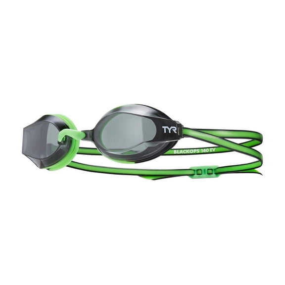 TYR Black Ops Non-Mirrored Junior Fit Goggle - Smoke/Green