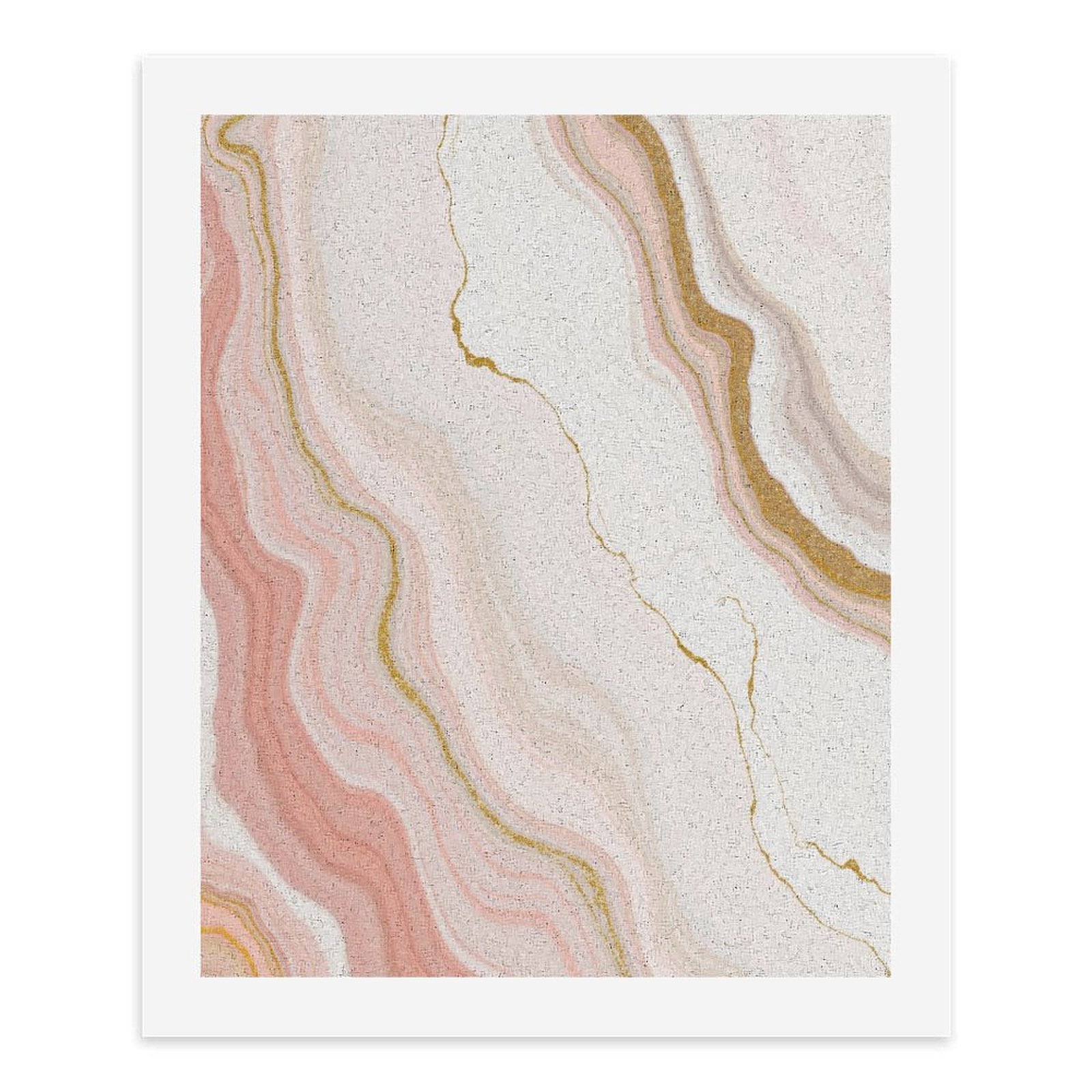 Paint By Numbers Kit for Adults Beginner - Peach Marble Abstract Swirls Art DIY Canvas Painting Kits for Adults, Frameless Paint By Number for Adults for Home Wall Decor 16x20 Inch