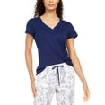 thumbnail image 1 of Charter Club Cotton Knit Pajama T-Shirt, Dark Blue, Large, 1 of 1