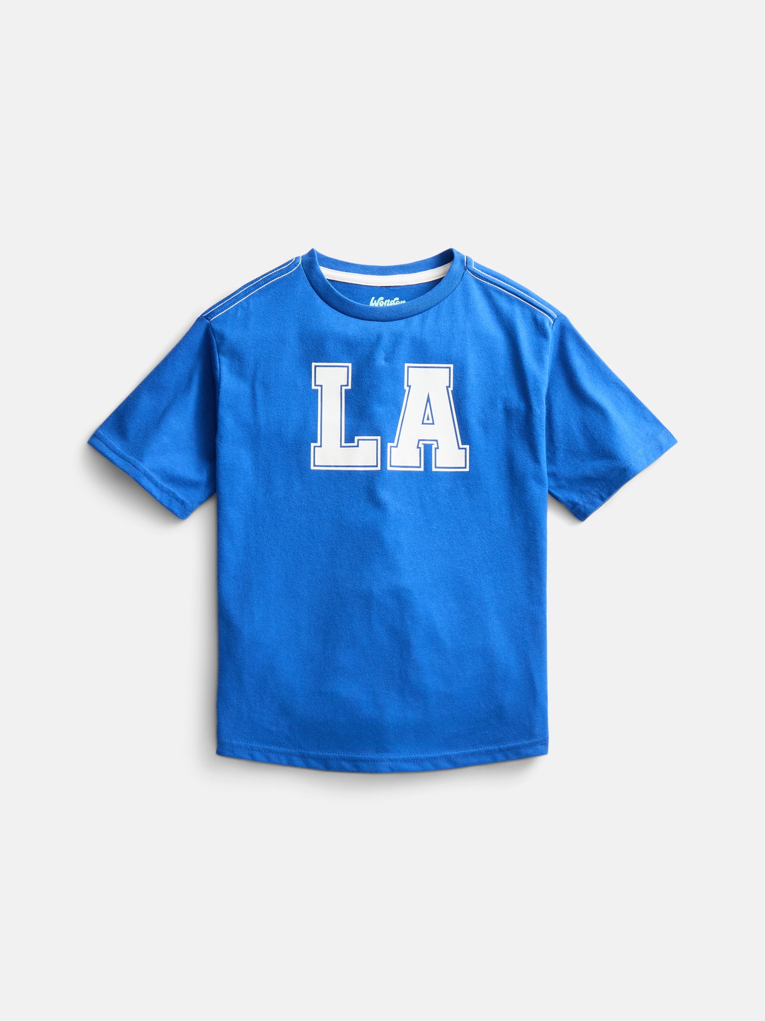 Wonder Nation Little Boys' Crewneck Tee with Short Sleeves, 3-Pack, Sizes 4-10