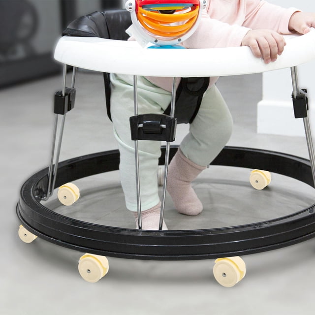 CTIRCHIU 8Pcs Silent Beige Walker Replacement Wheels Plastic Durable Swivel Casters Easy Installation