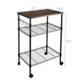 thumbnail image 1 of 3-Tier Kitchen Utility Cart Black, 1 of 9