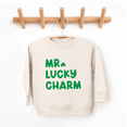 thumbnail image 3 of Bump and Beyond Designs Mr. Lucky Charm St. Patrick's Day Sweatshirt for Boys and Girls (Heather Grey 7), 3 of 5
