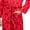 Deer, variant on Intimo Mens Hooded Family Pajama Santa Robe, Red Men, Size: 2X