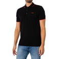 thumbnail image 2 of HUGO Dinoso222 Logo Slim Polo Shirt, Black, 2 of 5