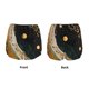 thumbnail image 3 of Balery Abstract Gold Floral Galaxy Pantalones cortos deportivos para mujer con forro y dos bolsillos, elásticos, para entrenamiento, gimnasio, yoga-Large, 3 of 7