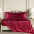 thumbnail image 6 of Unique Bargains 1 PC Satin Envelope Closure Body Pillowcases Burgundy 20"x60", 6 of 8