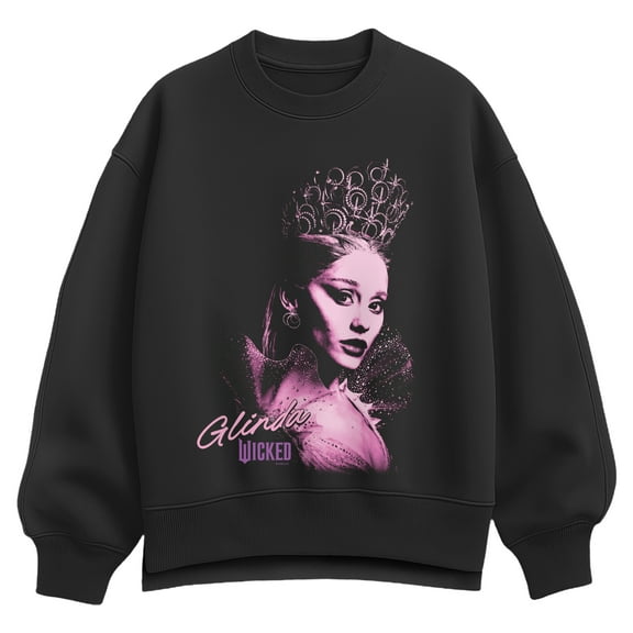 Wicked - Pastel Glinda - Ladies Oversized Fleece Crew Sweatshirt