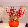 thumbnail image 4 of Chinese New Year Decoration New Year Decor New Year Fruit Flower Decoration Branches Luck Tree Spring Artificial Bonsai Chinese New Year Ornament Desktop Tree Potted for Home Office Decor, 4 of 7