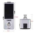 thumbnail image 3 of Mini Chromatic Tuner Pedal Effect LED Display True Bypass for Guitar Bass, 3 of 7